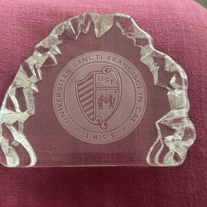 University of San Francisco Crystal decor